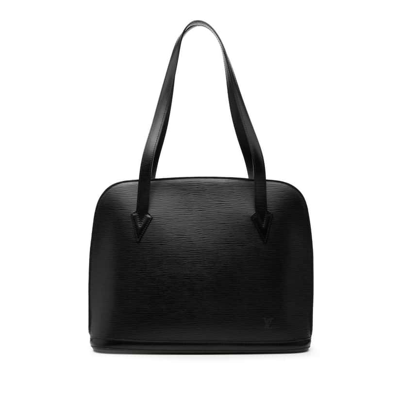Louis Vuitton Epi Lussac Black Leather Good condition - Front View