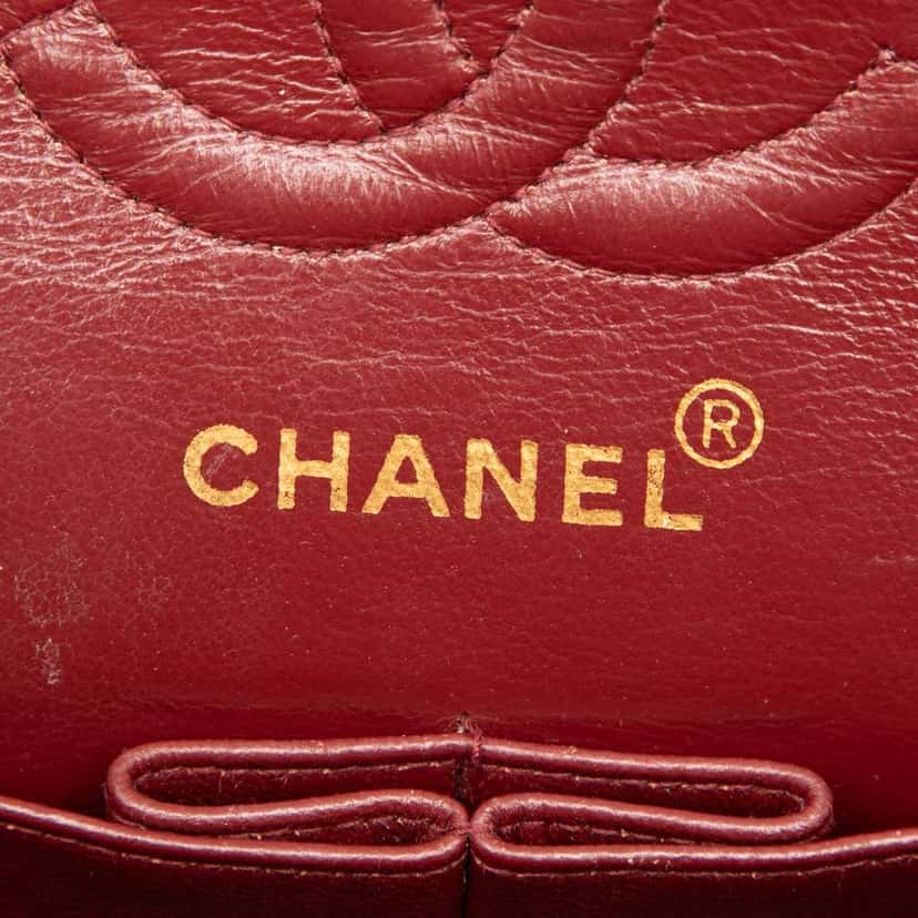 Chanel Small Classic Lambskin Double Flap Black Leather Good condition - Box View
