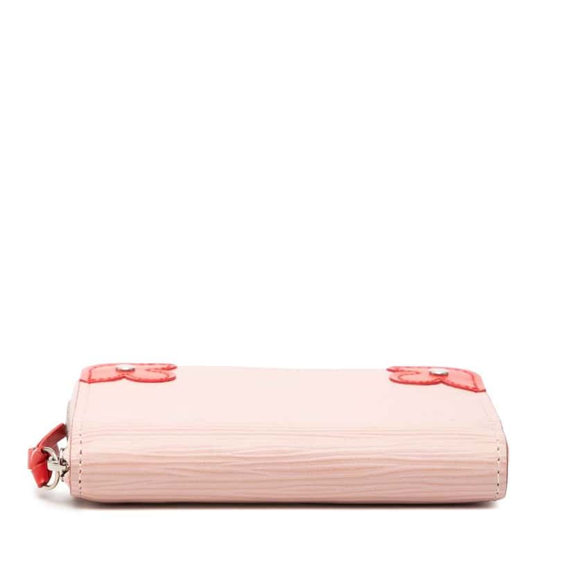 Louis Vuitton Epi Blooming Corners Zippy Coin Purse Pink Leather Good condition - Inside View