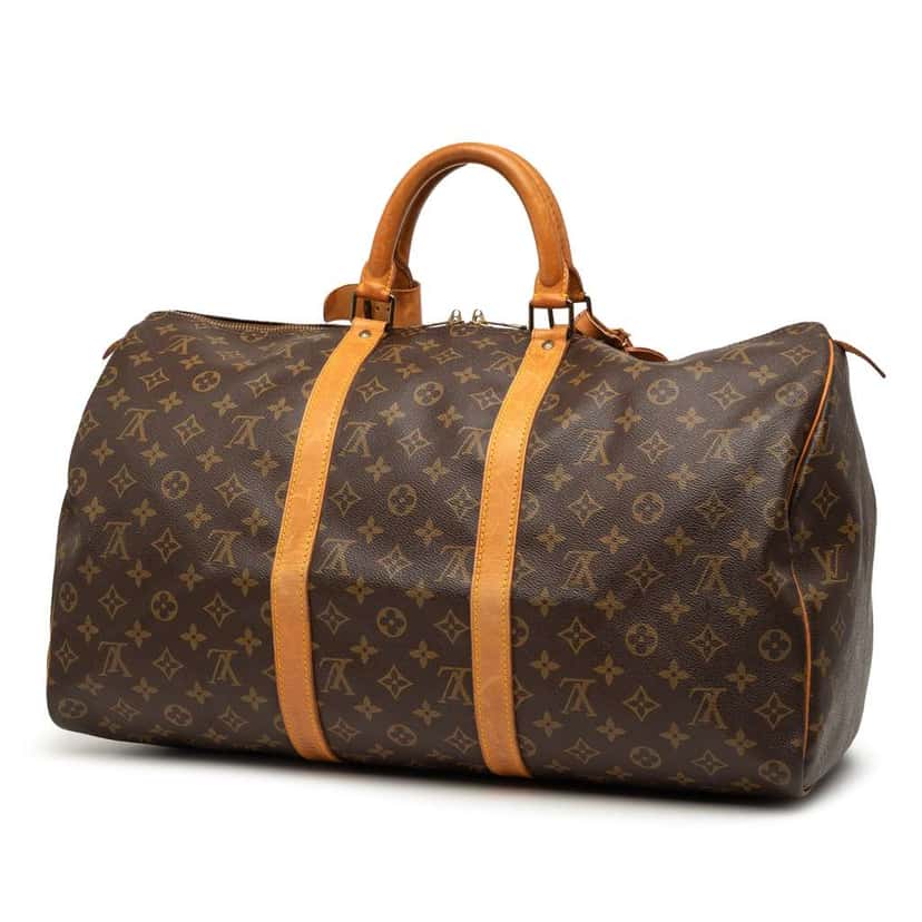 Louis Vuitton Monogram Keepall 50 Brown Fair condition - Back View