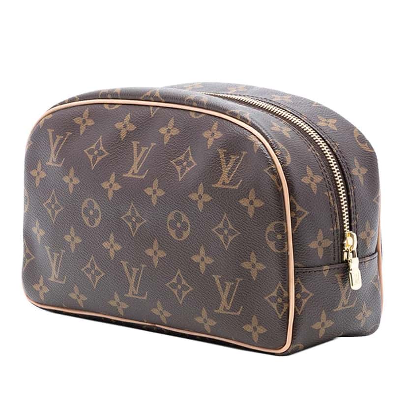 Louis Vuitton Monogram Toiletry Pouch 25 Brown Good condition - Back View