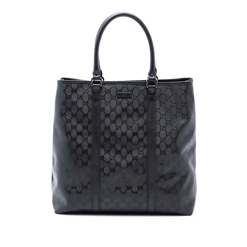 Gucci GG Imprime Joy Vertical Tote Black Canvas Good condition - Front View