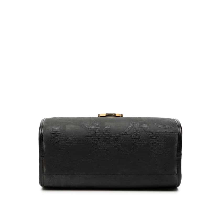 Dior Mini Diorissimo Trotter Canvas Boston Bag Black Canvas Good condition - Inside View