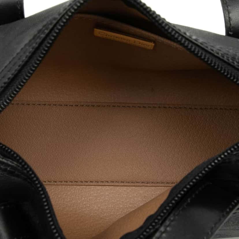 Dior Mini Diorissimo Trotter Canvas Boston Bag Black Canvas Good condition - Model View