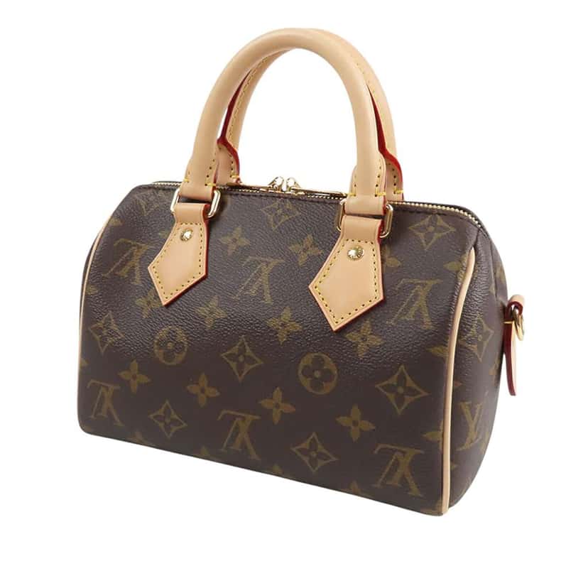 Louis Vuitton Monogram Speedy Bandouliere 20 Brown Good condition - Back View
