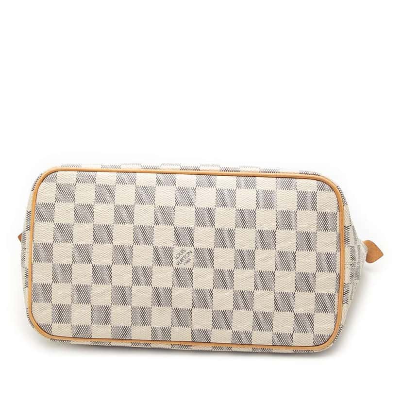 Louis Vuitton Damier Azur Saleya PM White Good condition - Inside View
