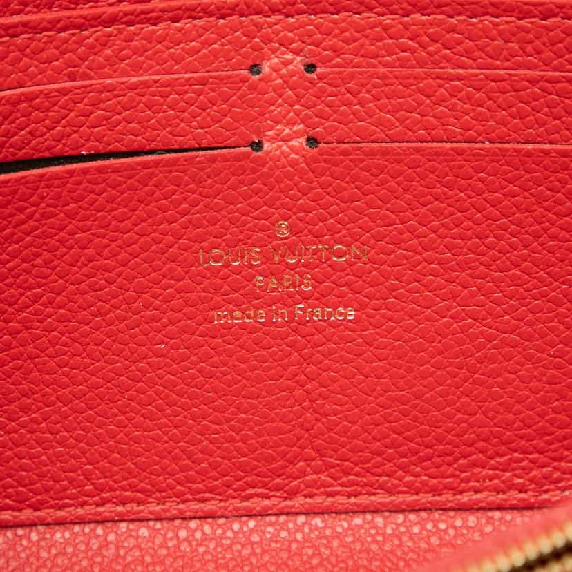 Louis Vuitton Monogram Empreinte Bloom Flowers Clemence Wallet Blue Leather Very good condition - Box View