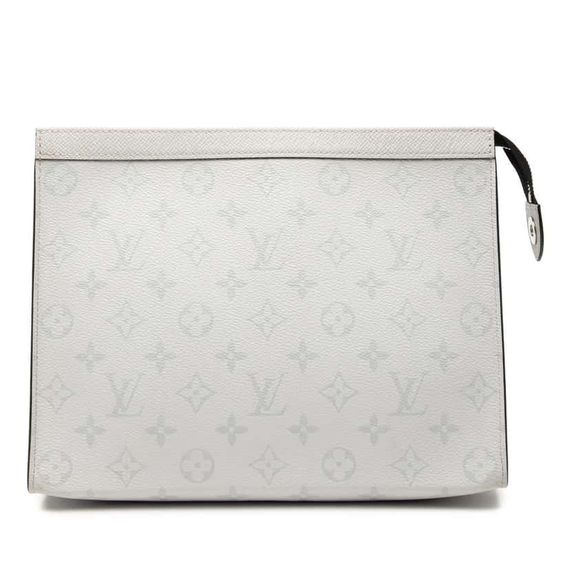 Louis Vuitton Monogram Taigarama Pochette Voyage MM Grey Good condition - Front View