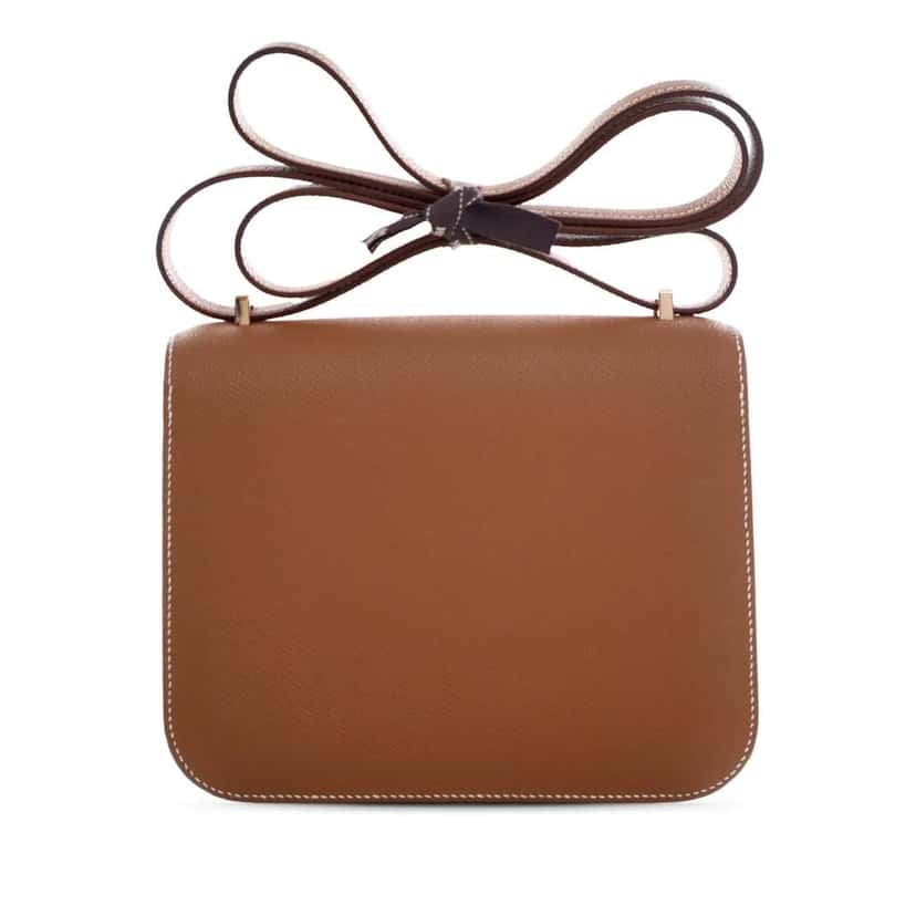 Hermès Mini Epsom Constance III 18 Brown Leather Very good condition - Back View