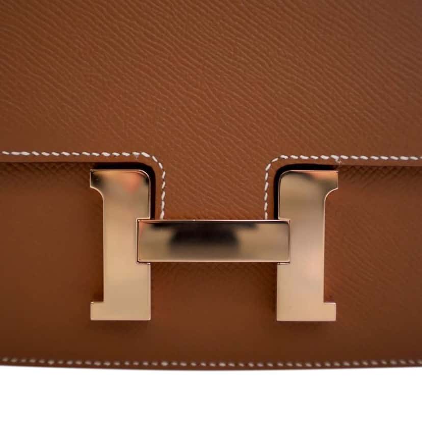 Hermès Mini Epsom Constance III 18 Brown Leather Very good condition - Box View