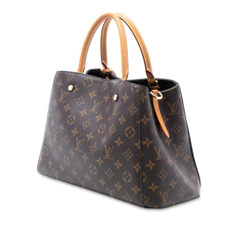 Louis Vuitton Monogram Montaigne MM Brown Good condition - Back View