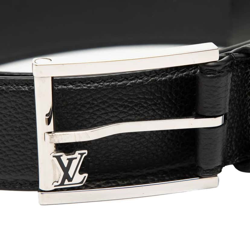 Louis Vuitton Leather Saint Germain Belt Black Leather Good condition - Box View