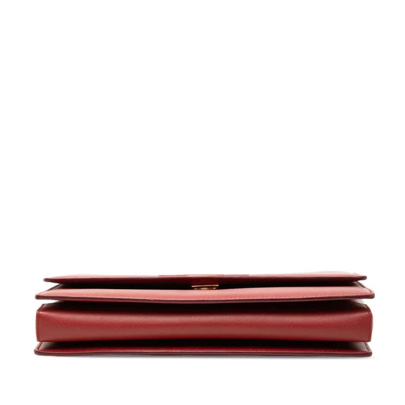 Salvatore Ferragamo Medium Leather Vara Ginny Crossbody Red Leather Very good condition - Inside View