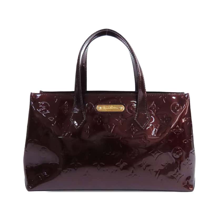Louis Vuitton Monogram Vernis Wilshire PM Purple Leather Good condition - Front View