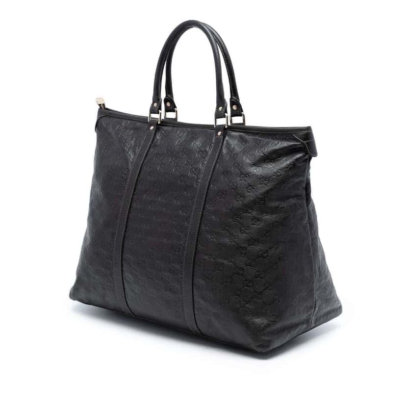 Gucci Guccissima Weekender Brown Leather Good condition - Back View