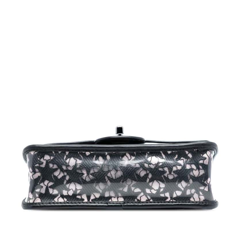 Chanel Small PVC Star Lace Single Flap Black Very good condition - Inside View