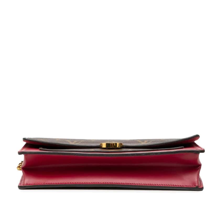 Louis Vuitton Monogram Flore Wallet On Chain Brown Very good condition - Inside View