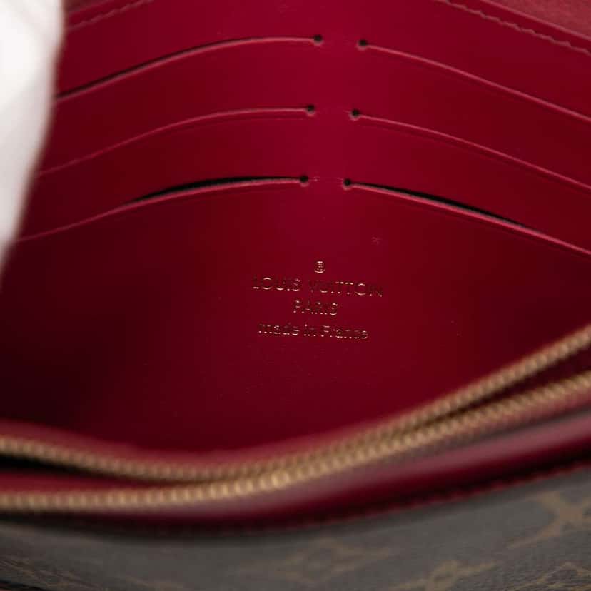 Louis Vuitton Monogram Flore Wallet On Chain Brown Very good condition - Box View