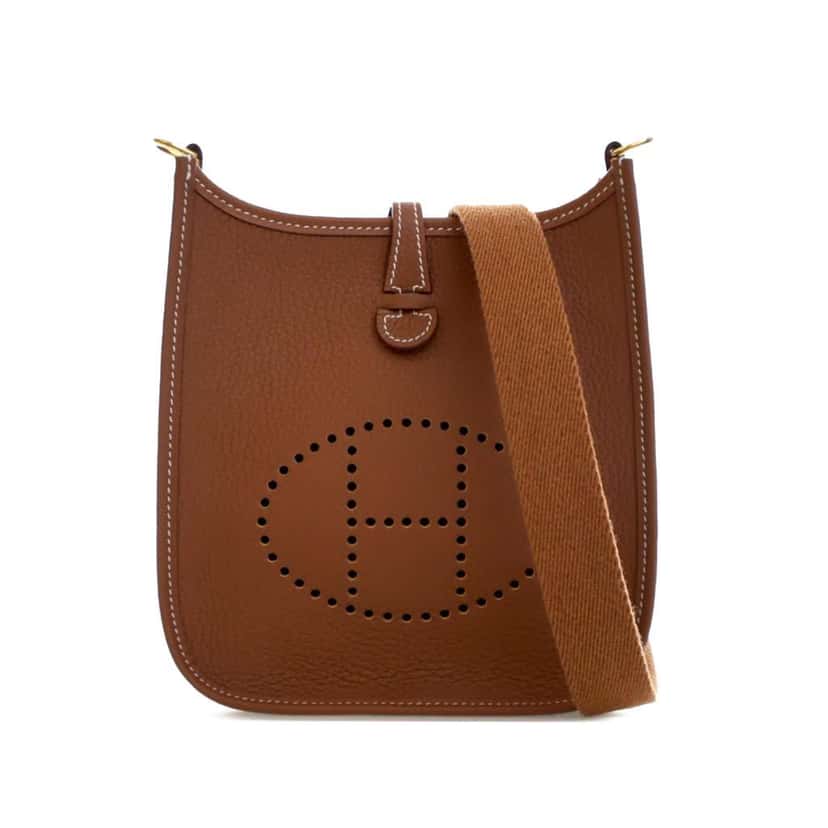 Hermès Clemence Evelyne 16 TPM Brown Leather Good condition - Front View