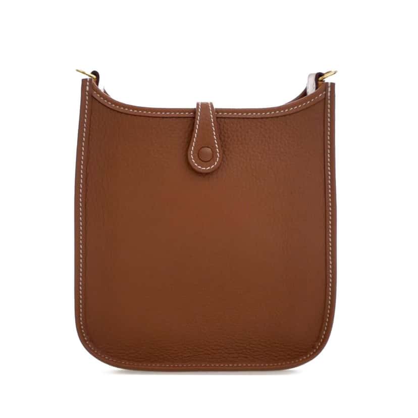 Hermès Clemence Evelyne 16 TPM Brown Leather Good condition - Back View