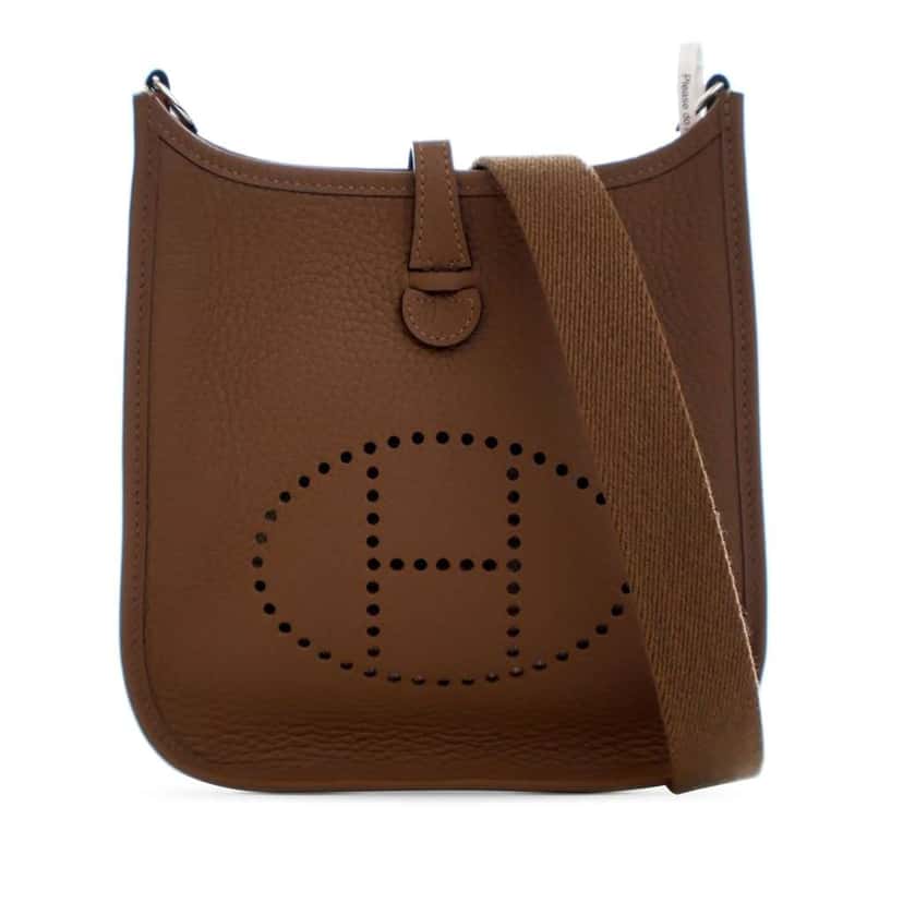Hermès Clemence Evelyne 16 TPM Brown Leather Good condition - Front View