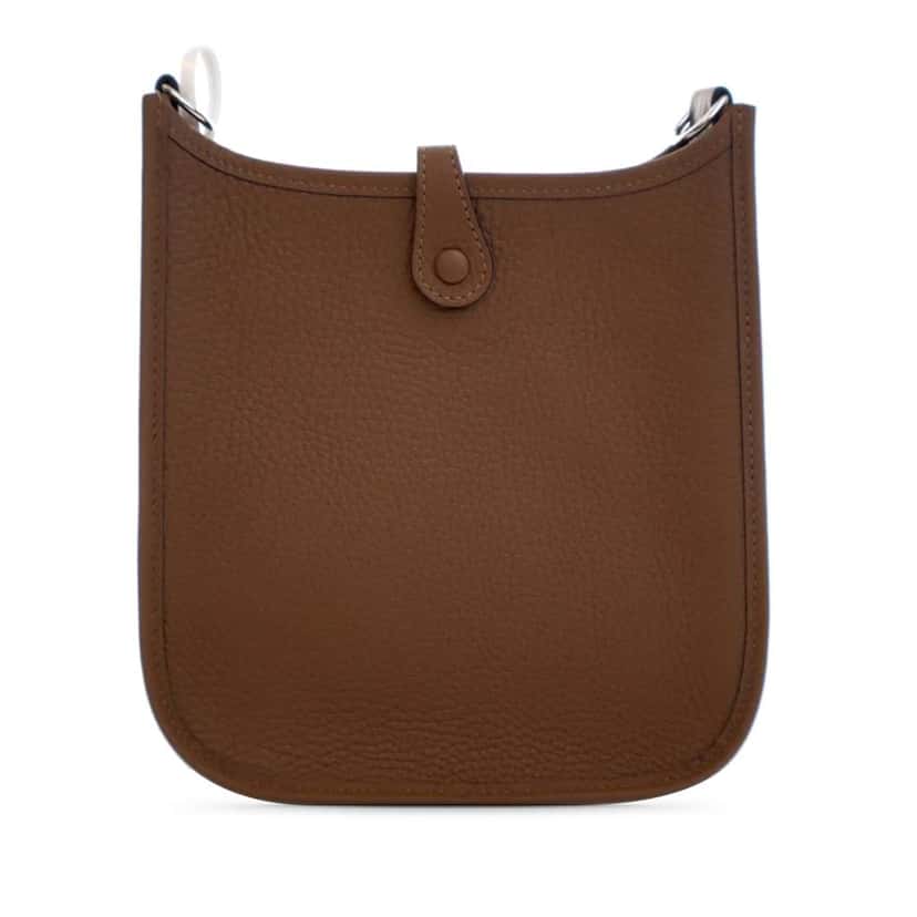 Hermès Clemence Evelyne 16 TPM Brown Leather Good condition - Back View