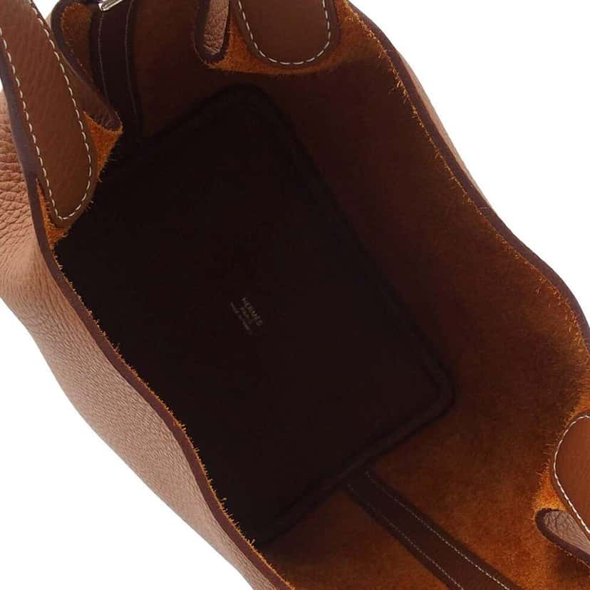 Hermès Clemence Picotin Lock 18 Brown Leather Good condition - Model View