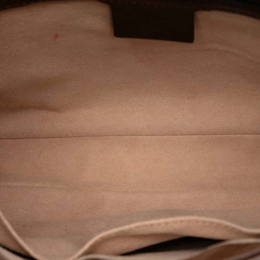 Gucci Small GG Supreme Jackie 1961 Crossbody Brown Canvas Good condition - Model View