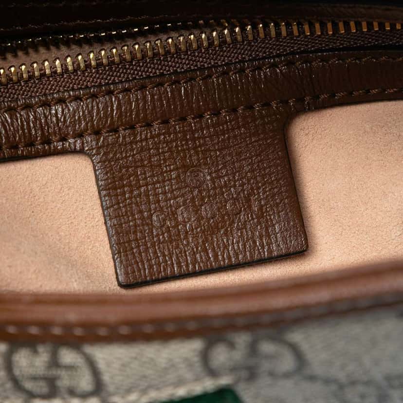 Gucci Small GG Supreme Jackie 1961 Crossbody Brown Canvas Good condition - Box View