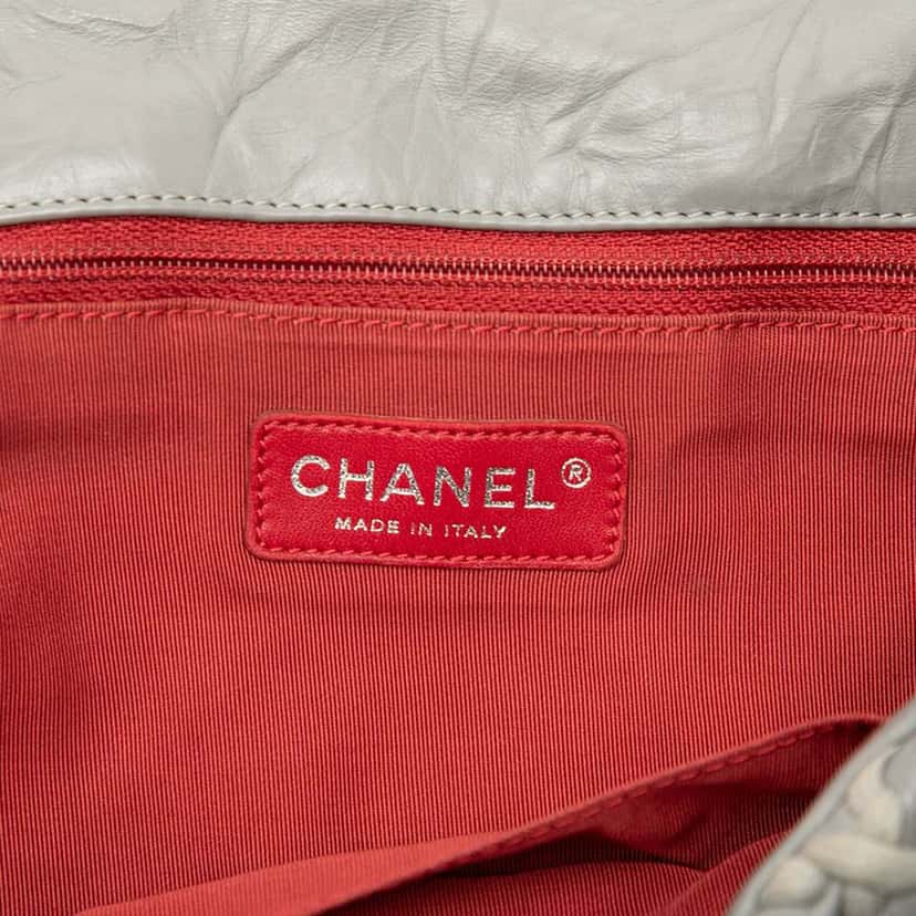 Chanel Jumbo Quilted Calfskin Ultra Stitch Flap Grey Leather Good condition - Box View