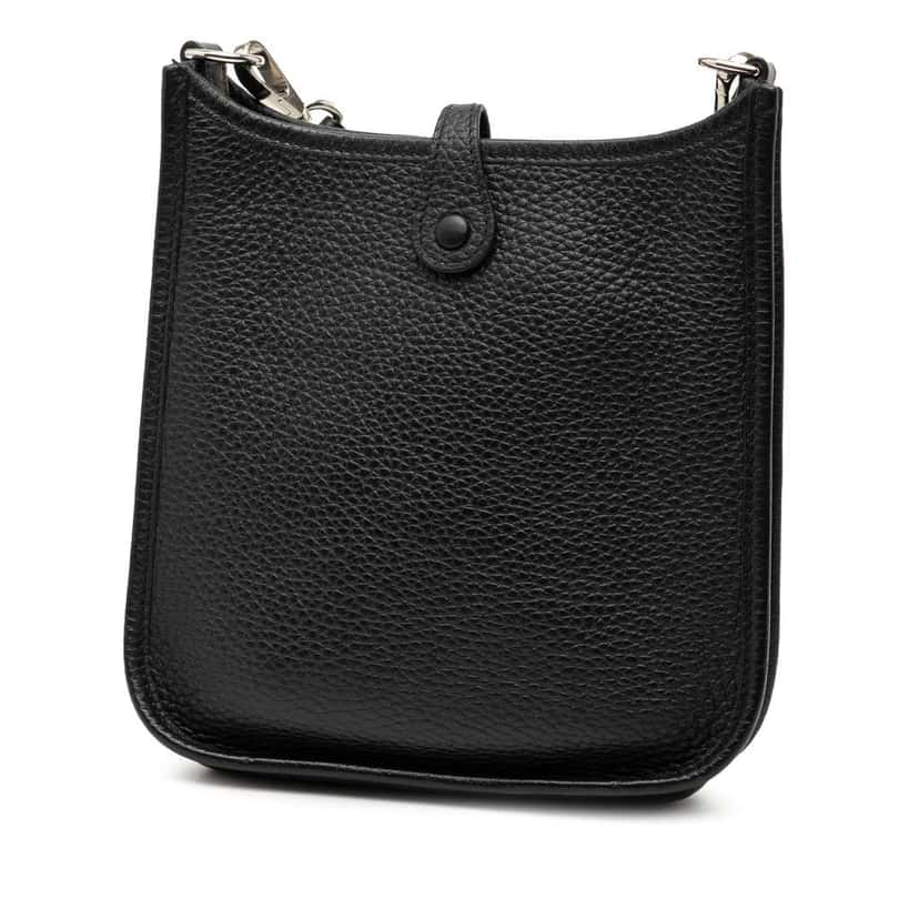 Hermès Clemence Evelyne TPM 16 Black Leather Good condition - Back View