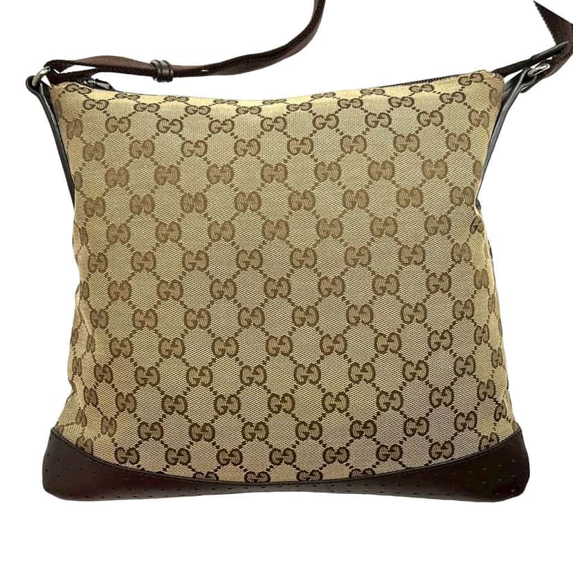 Gucci GG Canvas Crossbody Brown Canvas Good condition - Back View