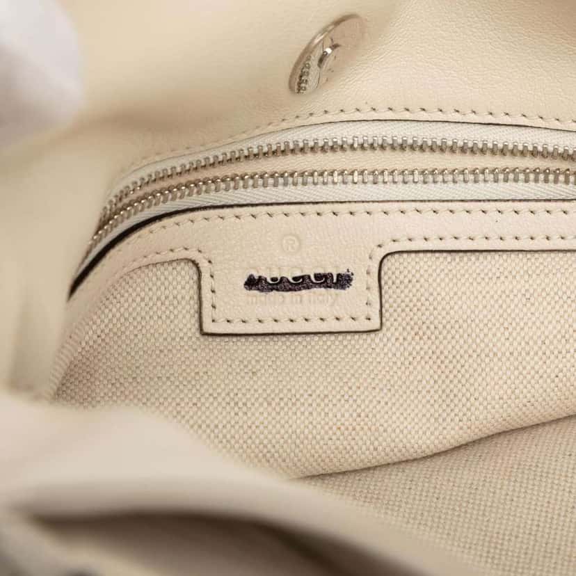 Gucci Small Matelasse Leather Blondie Tote White Leather Very good condition - Box View