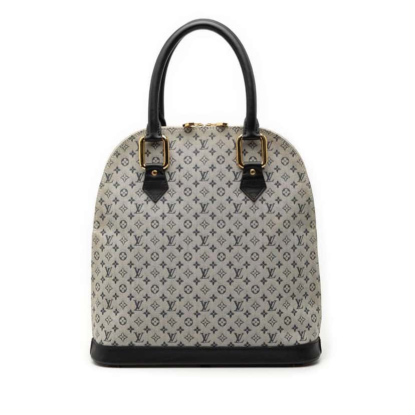 Louis Vuitton Monogram Mini Lin Alma Haut Grey Canvas Good condition - Front View