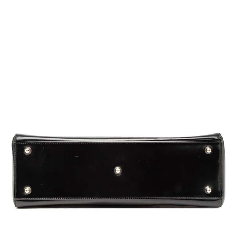 Dior Large Patent Lady Dior Black Leather Good condition - Inside View