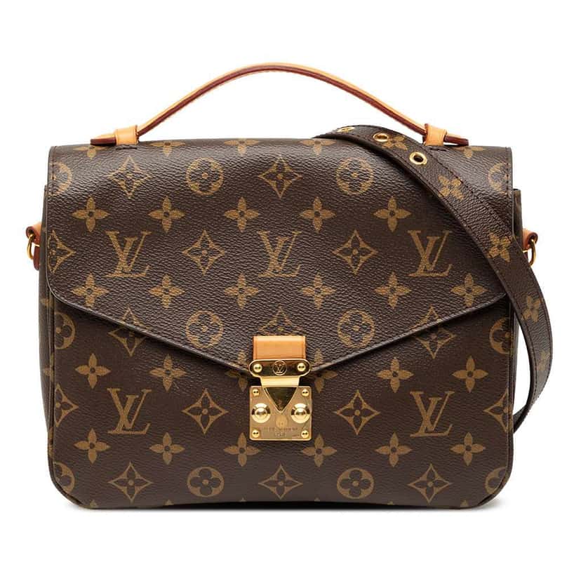 Louis Vuitton Monogram Pochette Metis Brown Very good condition - Front View