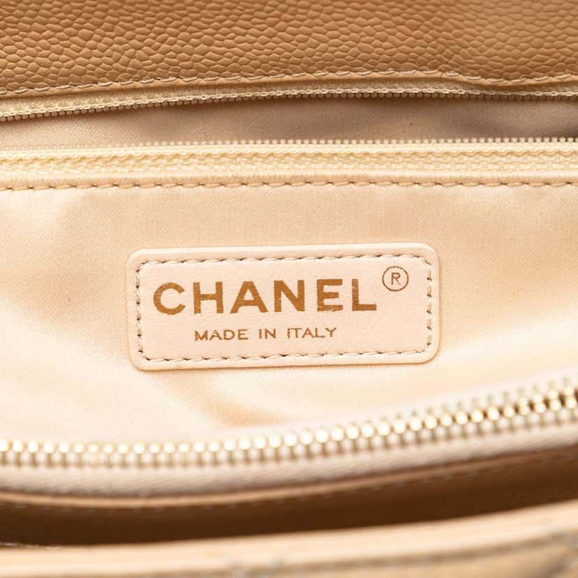 Chanel Caviar Grand Shopping Tote Brown Leather Good condition - Box View