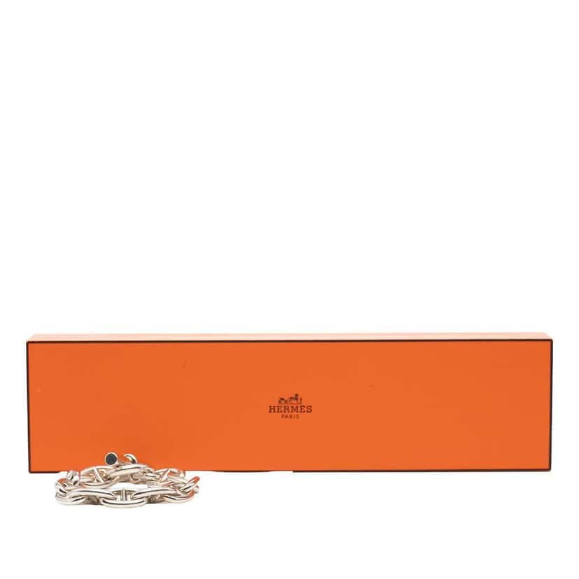 Hermès Large Sterling Silver Chaine d'Ancre Bracelet Silver Silver Good condition - Box View