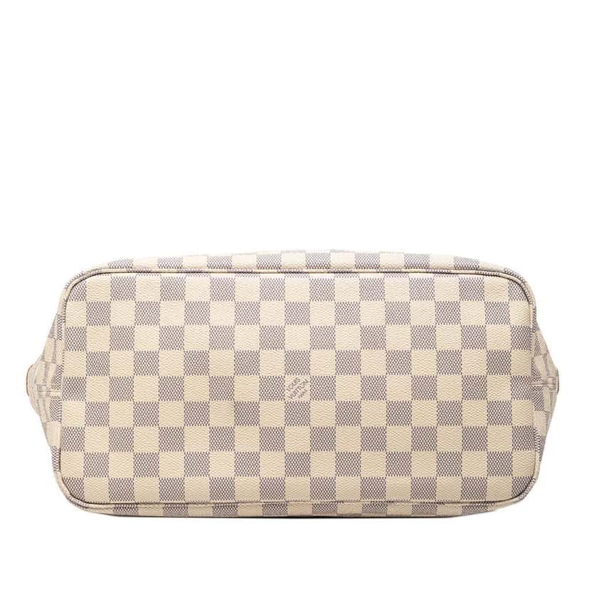Louis Vuitton Damier Azur Neverfull MM White Very good condition - Inside View