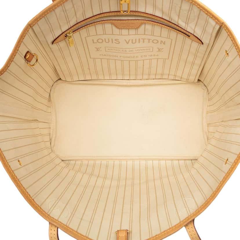 Louis Vuitton Damier Azur Neverfull MM White Very good condition - Model View