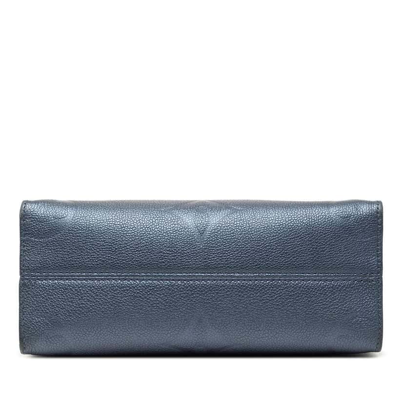 Louis Vuitton Metallic Monogram Giant Empreinte Onthego PM Blue Leather Very good condition - Inside View