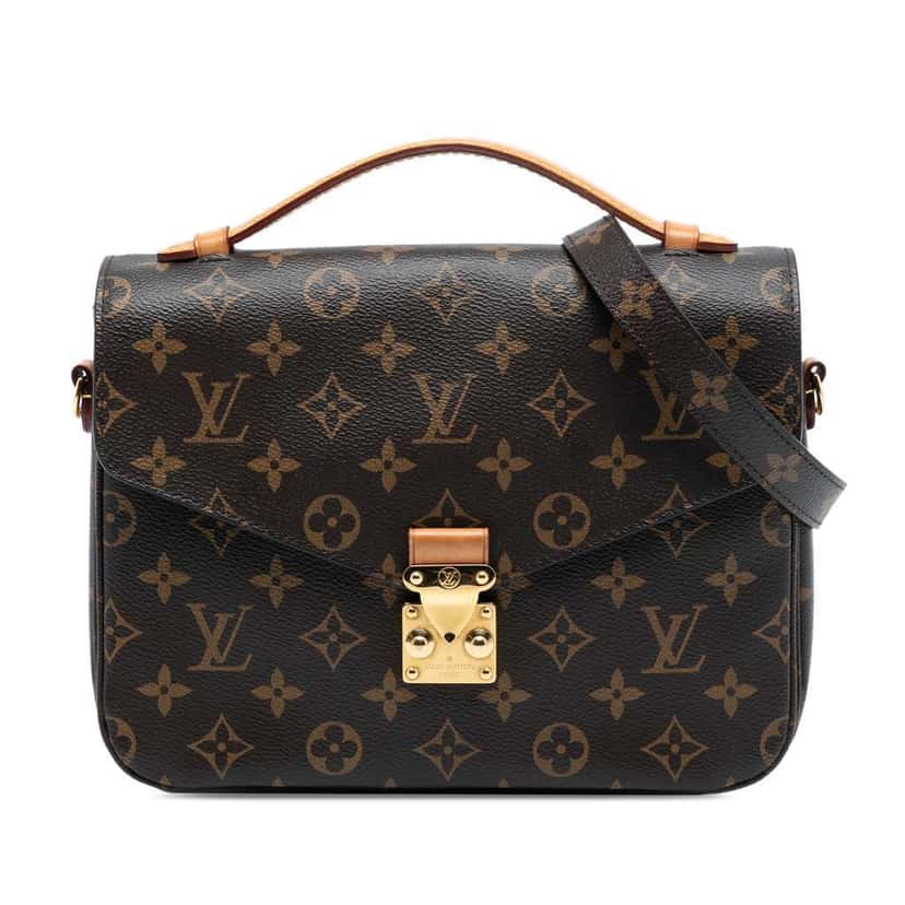 Louis Vuitton Monogram Pochette Metis Brown Good condition - Front View