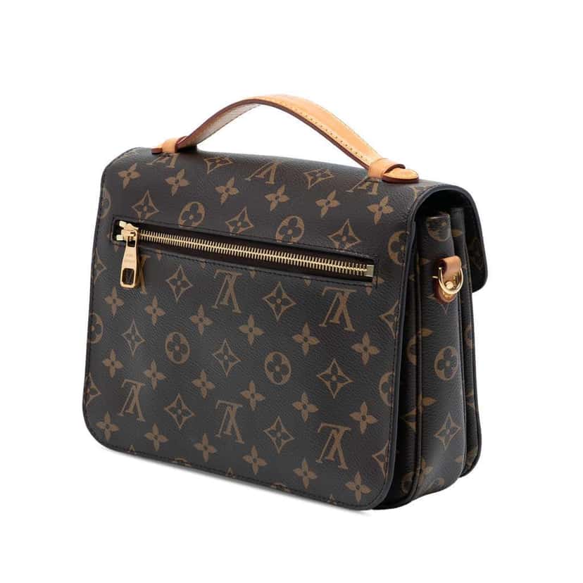 Louis Vuitton Monogram Pochette Metis Brown Good condition - Back View