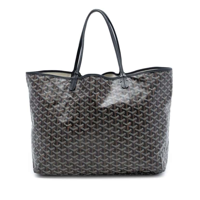Goyard Goyardine Saint Louis GM Black Canvas Very good condition - Front View