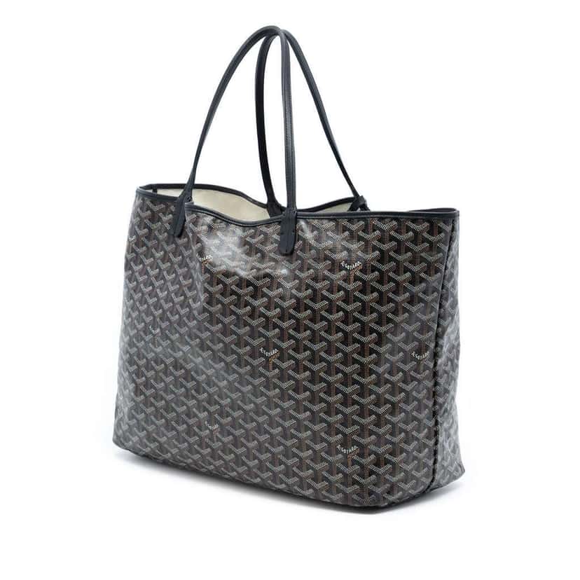 Goyard Goyardine Saint Louis GM Black Canvas Very good condition - Back View