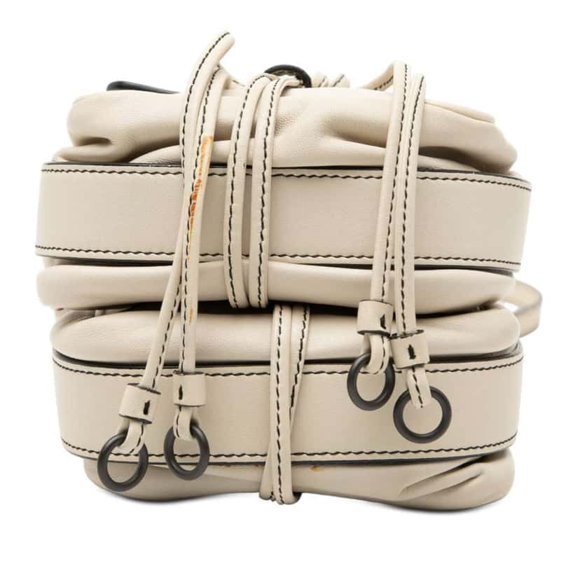 Bottega Veneta Nappa Intrecciato Double Sided Flap Crossbody White Leather Very good condition - Inside View