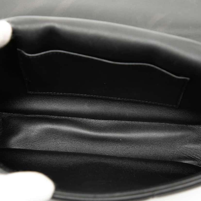 Celine Matelasse Goatskin Monochrome Chain Shoulder Bag Black Leather Very good condition - Model View