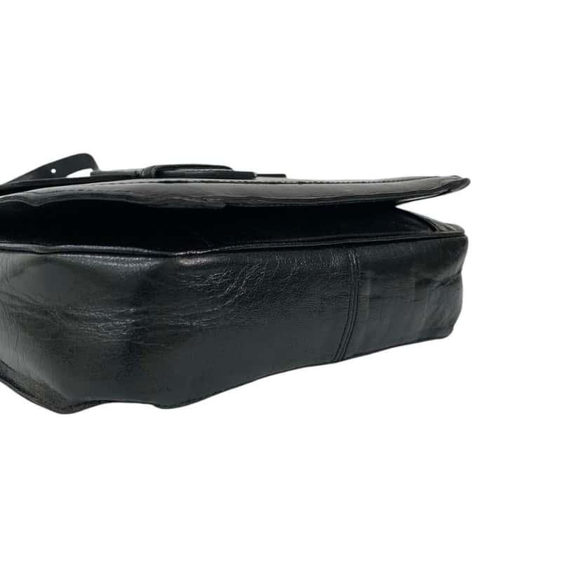 Saint Laurent Lizard Embossed Leather Monogram Crossbody Black Leather Good condition - Box View
