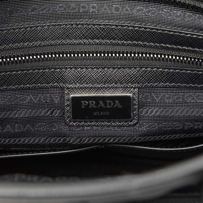 Prada Tessuto Convertible Tote Black Good condition - Box View