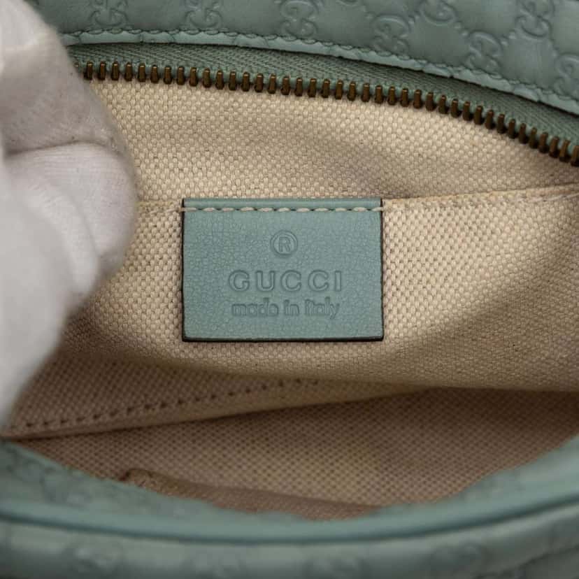 Gucci Microguccissima Sunshine Disco Camera Bag Blue Leather Good condition - Box View